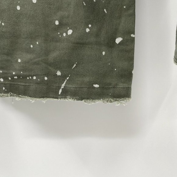 The People Vs. Men's Bobby Surplus Bleached Shirt Long Sleeve Green sz S NWT - Picture 4 of 6